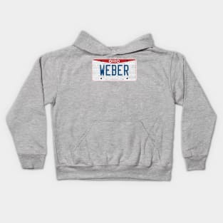 State of Ohio custom Weber vanity license plate Kids Hoodie